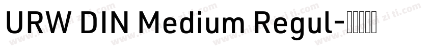 URW DIN Medium Regul字体转换